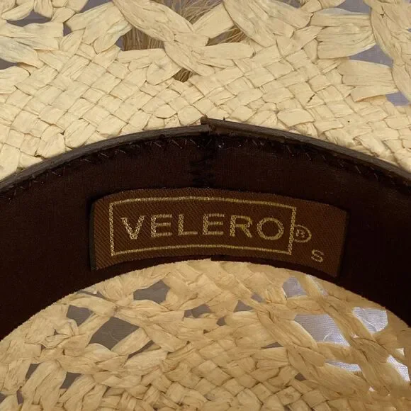 Velero Cabo San Lucas Hat Woven Straw Cowboy Sunhat Boho - Picture 8 of 8